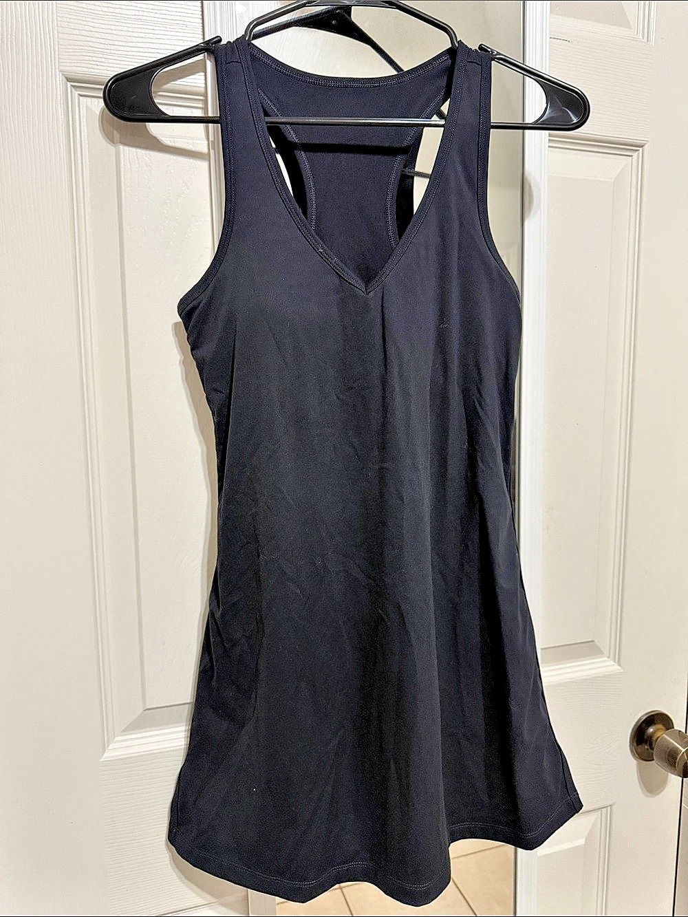 Recess Racerback Sport Dress Black Athletic Mini Dress Small
